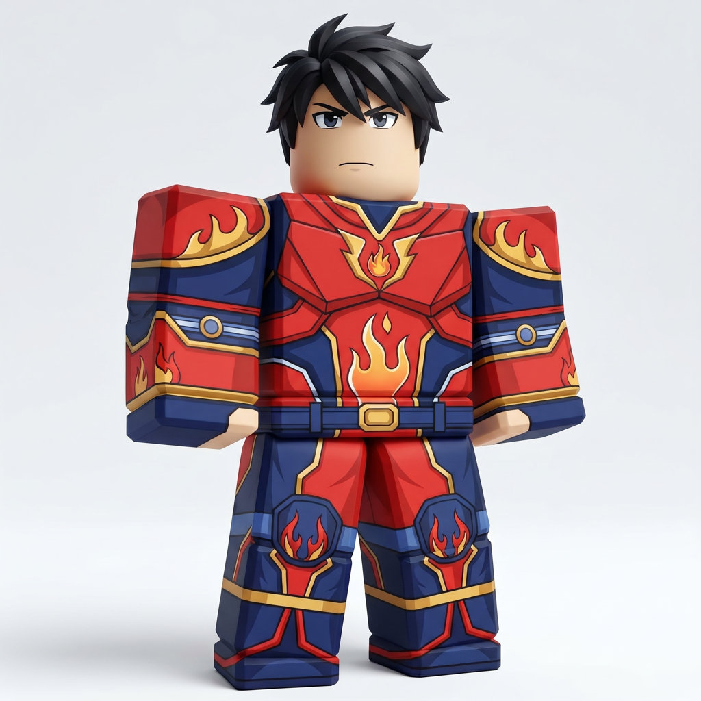 Anime Flame Hero mobile homepage skin preview